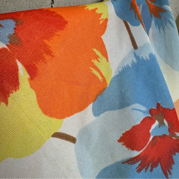 Vintage 60s 70s Miss Stevens Mod Floral Nylon Nightgown Loungewear Dress - Picture 11 of 11